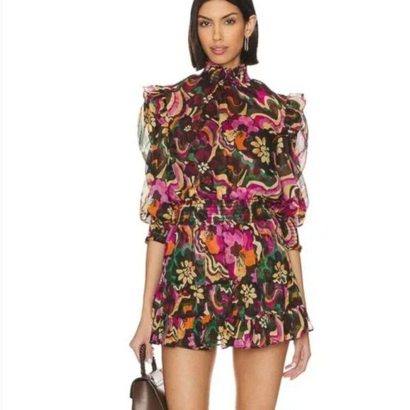 MISAโLos Angeles Gianna Dress in Flora Groove | Size S | NWT - Picture 1 of 12